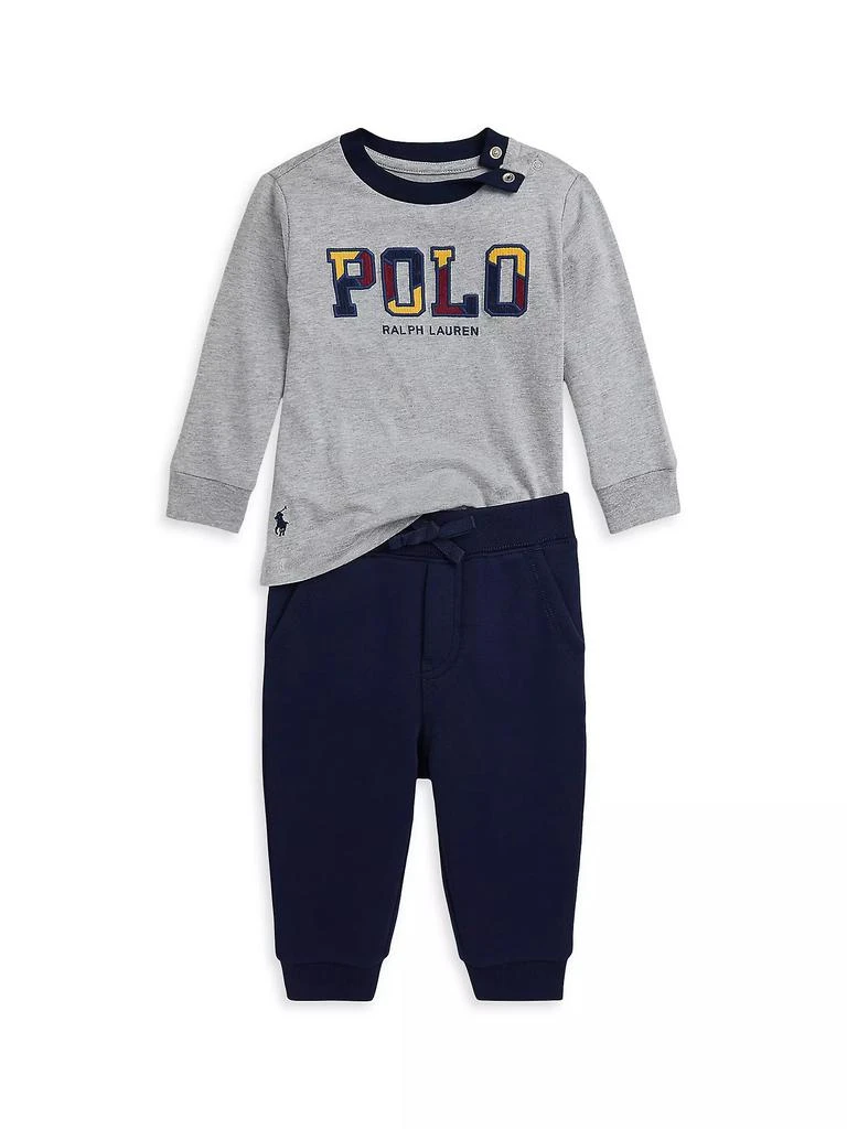 Ralph Lauren Baby Boy's Long-Sleeve T-Shirt & Joggers Set 1