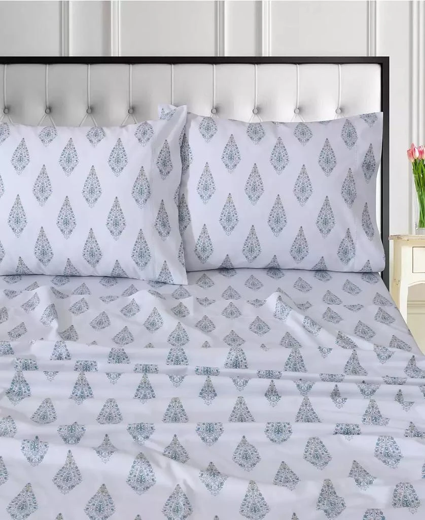 Tribeca Living 400-Thread Count Cotton 3-Pc. Extra Deep Pocket Sheet Set 2
