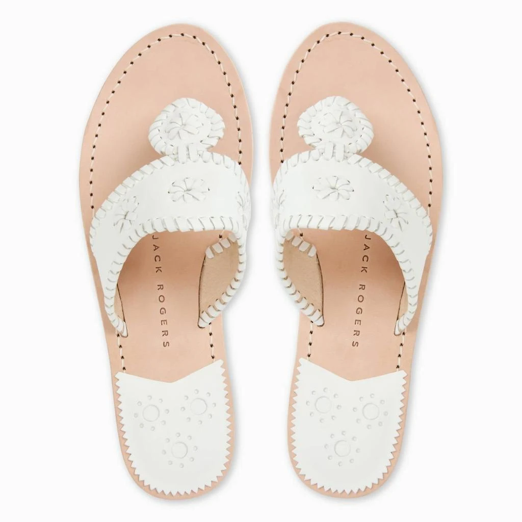 Jack Rogers Women's Jacks Flat Sandal In White 2