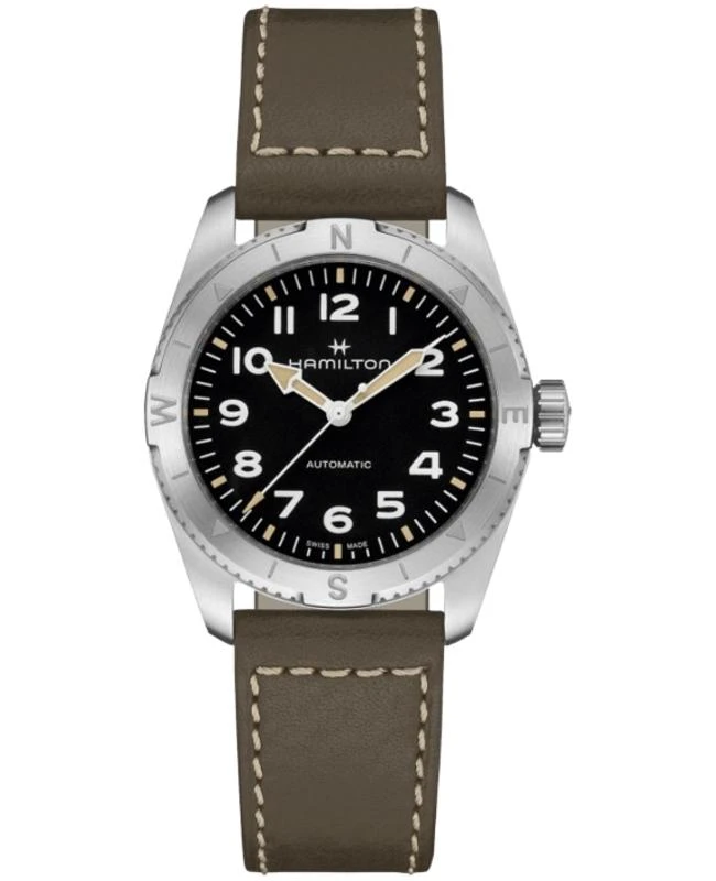 Hamilton Hamilton Khaki Field Expedition Auto Black Dial Leather Strap Women's Watch H70225830 1