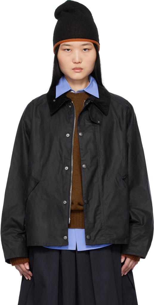 Barbour Navy Transport Wax Jacket