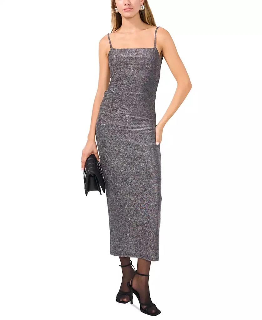 1. State Women's Metallic Twist-Back Midi Dress 5