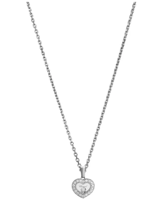 Chopard Chopard Happy Diamonds Icons 18K White Rose Gold and Diamond Women's Pendant 79A054-1201 1