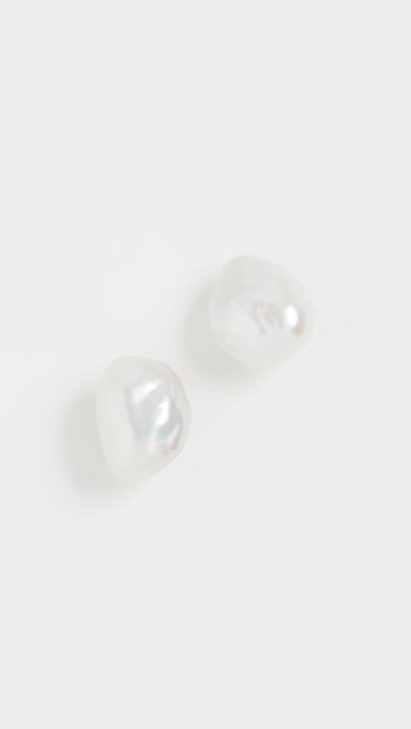 AGMES Pearl Stud Earrings