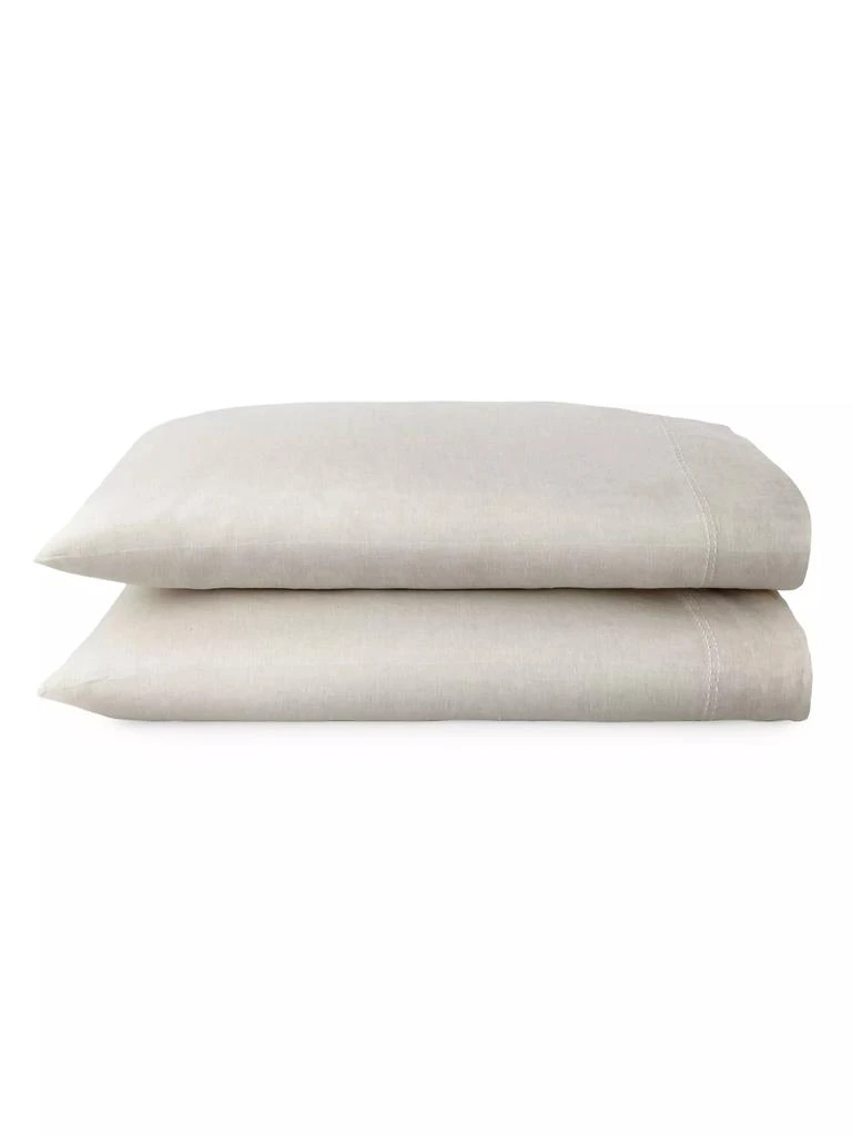Peacock Alley European Washed Linen Sheet Collection 2