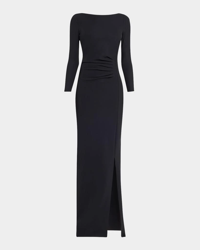 Chiara Boni Brestina Bateau-Neck Bow Column Gown 1