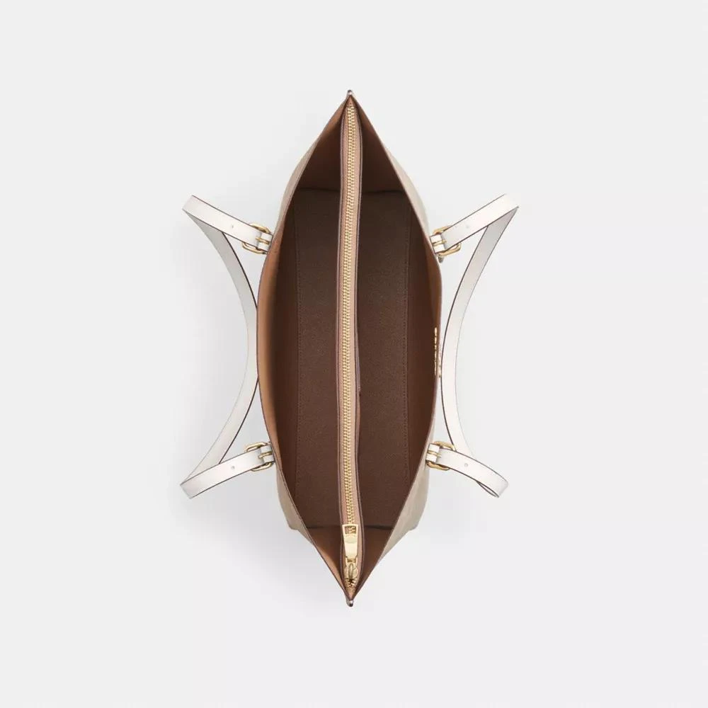 Coach Mollie Tote Bag In Signature Canvas 4