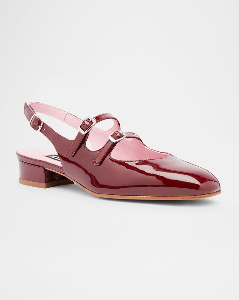 Carel Peche Patent Mary Jane Ballerina Flats