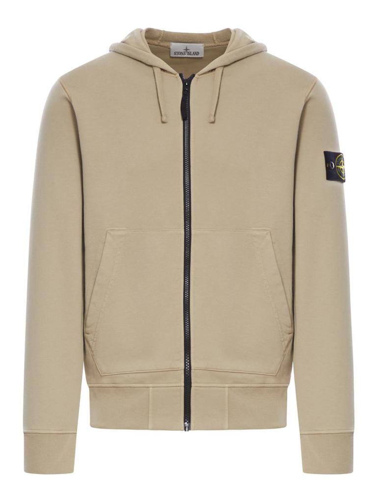 スウェット・トレーナー STONE  Waffle Fleece Crewneck Sweatshirt Desert Desert Crewneck sweatshirt with ribbed details 6100008