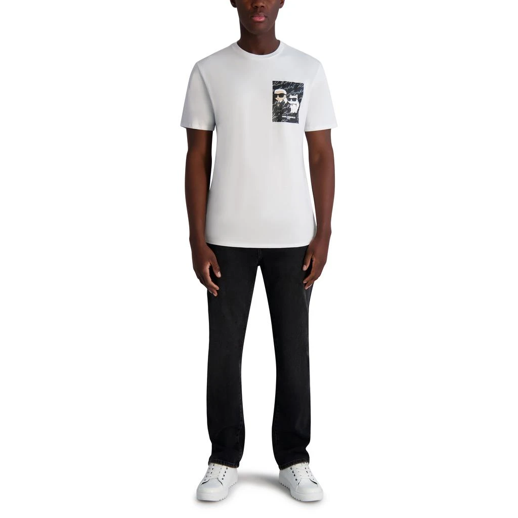 Karl Lagerfeld Paris KARL & CHOUPETTE T-SHIRT WITH SIGNATURE 4