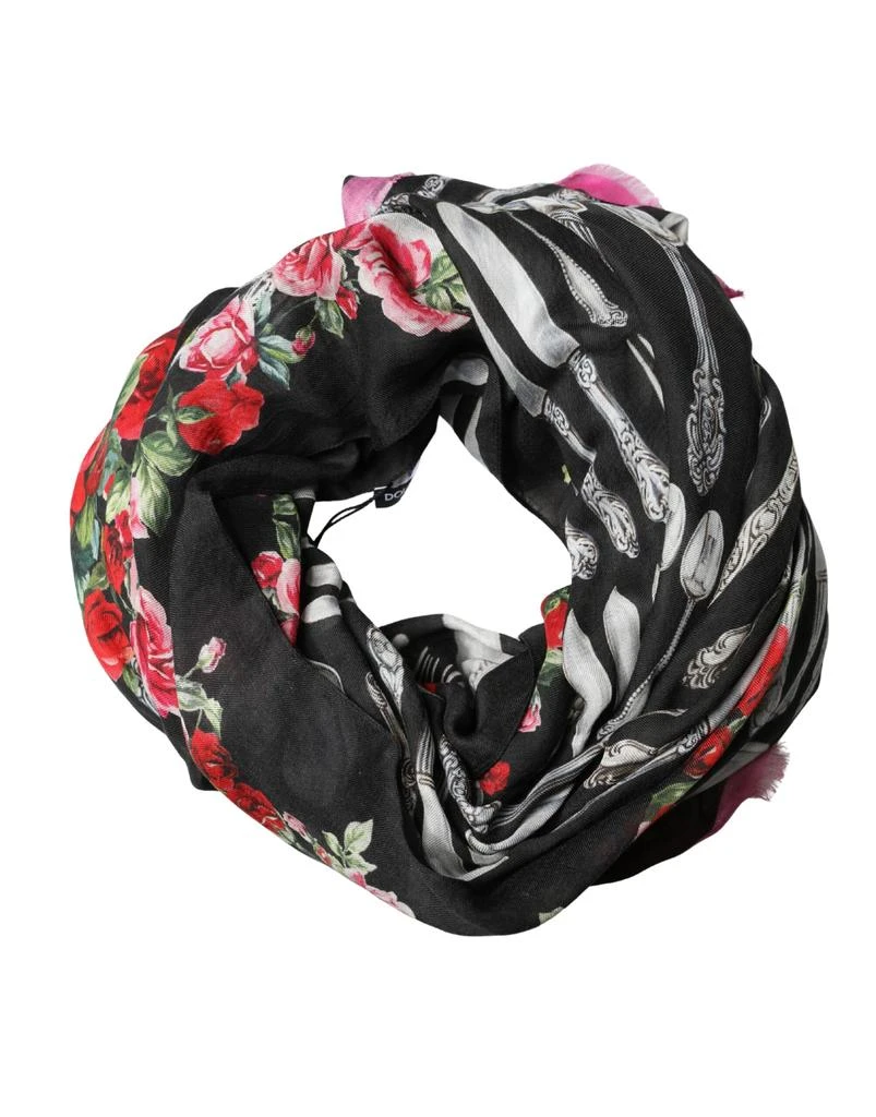 Dolce 
Gabbana Floral Print Wrap Shawl 196cm x 132cm Women
s Scarf