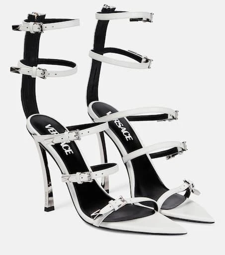 Versace Pin-Point leather sandals 1