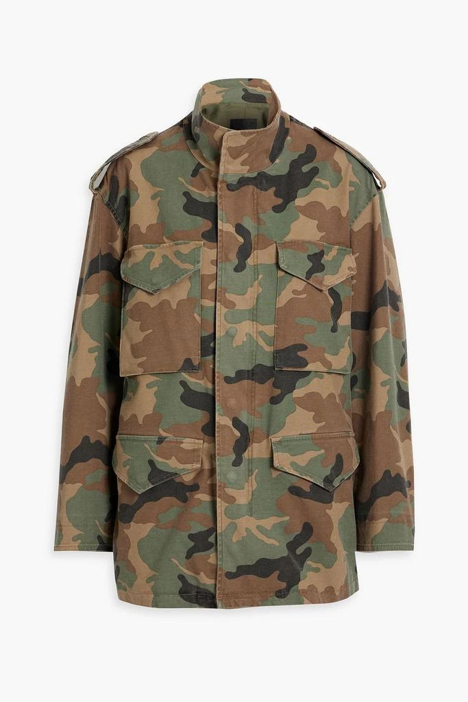 NILI LOTAN Camouflage cotton-blend twill jacket 1