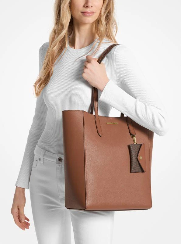 Michael Kors Vincent Large Saffiano Leather Tote Bag With Card Case 3