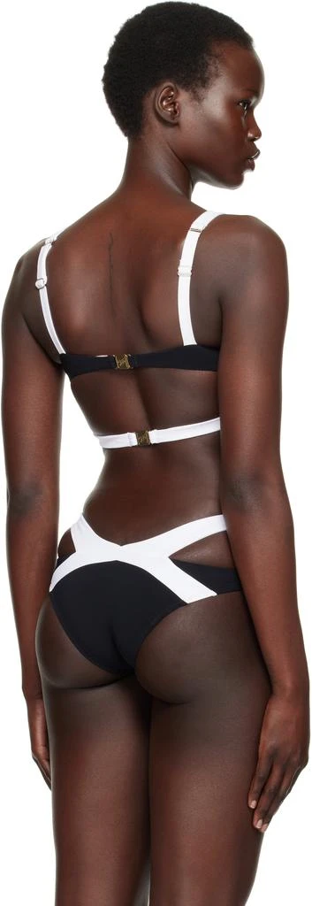 L'Agent by Agent Provocateur Black & White Mazzy Bikini Top 3