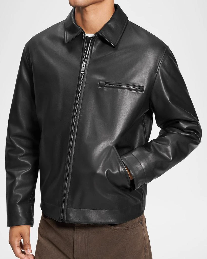 Theory Men's Leather Workwear Jacket 5