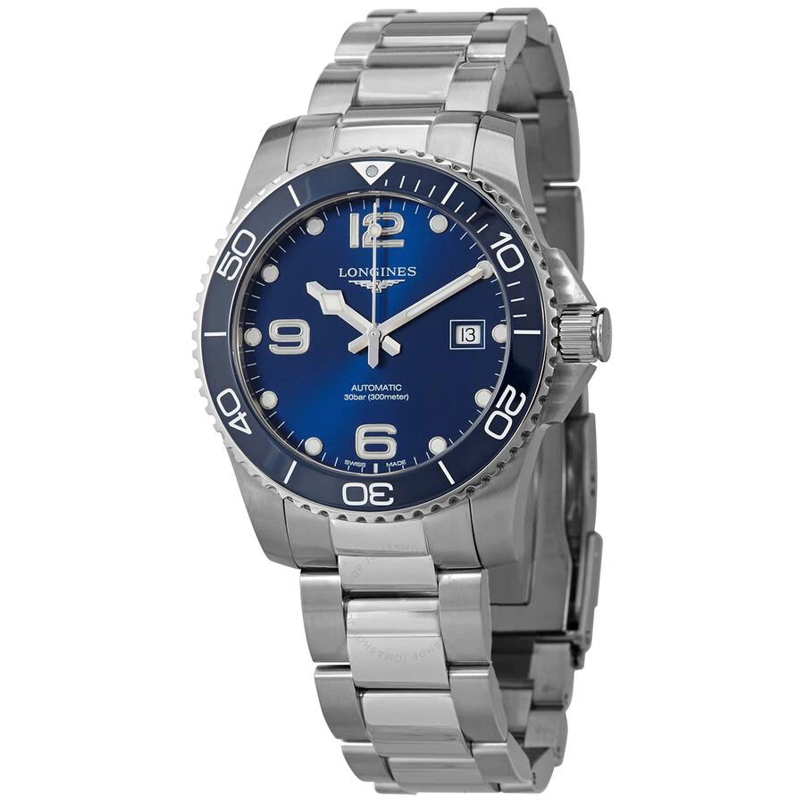 Longines Hydroconquest Automatic Blue Ceramic Bezel 41 mm Men's Watch L3.781.4.96.6 1