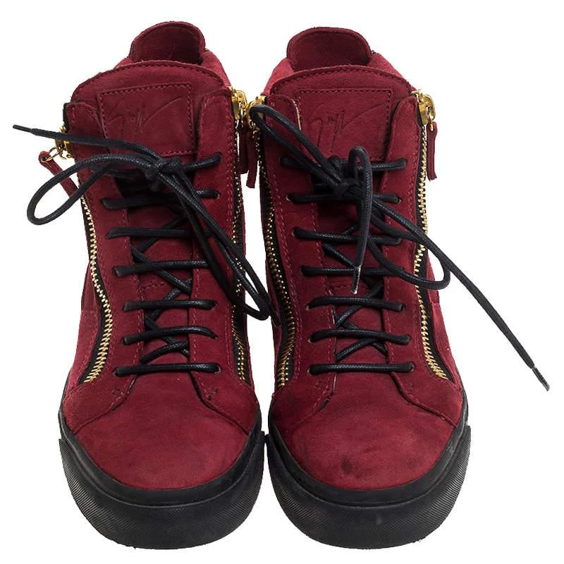 Giuseppe Zanotti Giuseppe Zanotti Red Suede Mid Top Sneakers Size 36 3