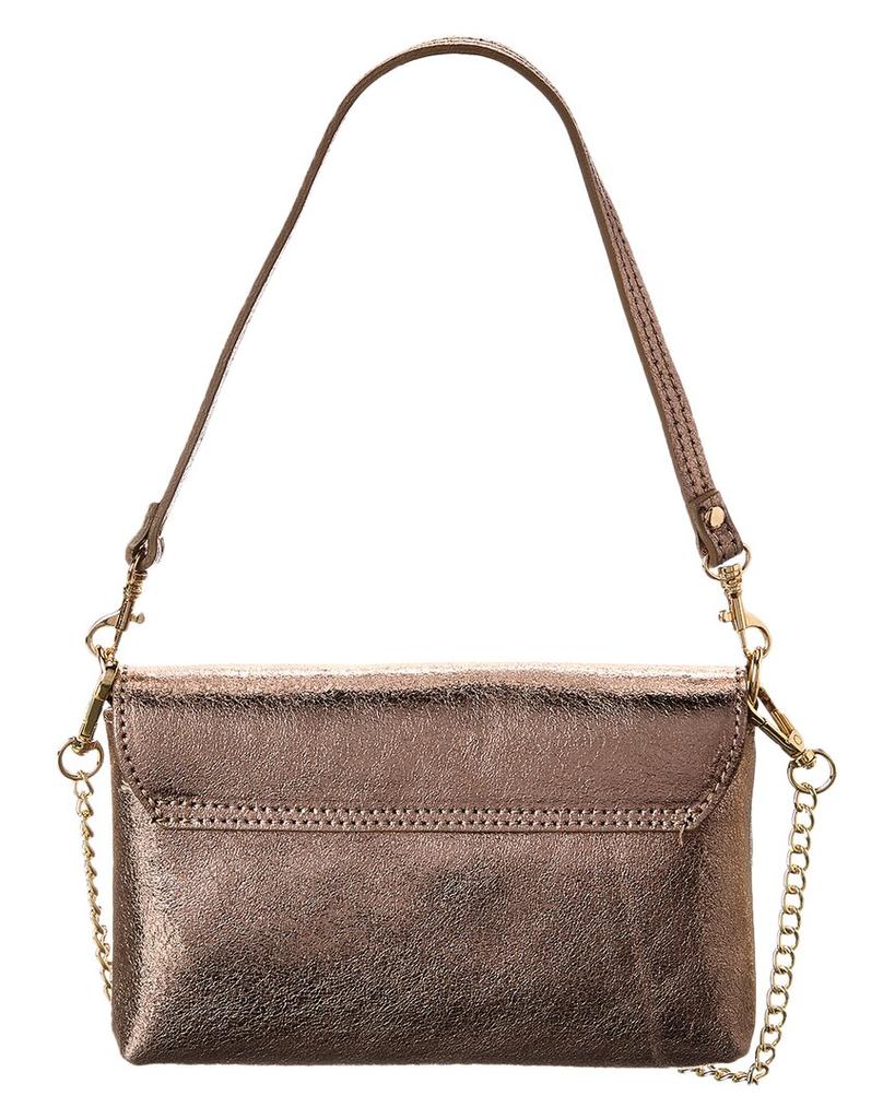 Persaman New York Rory Metallic Leather Clutch