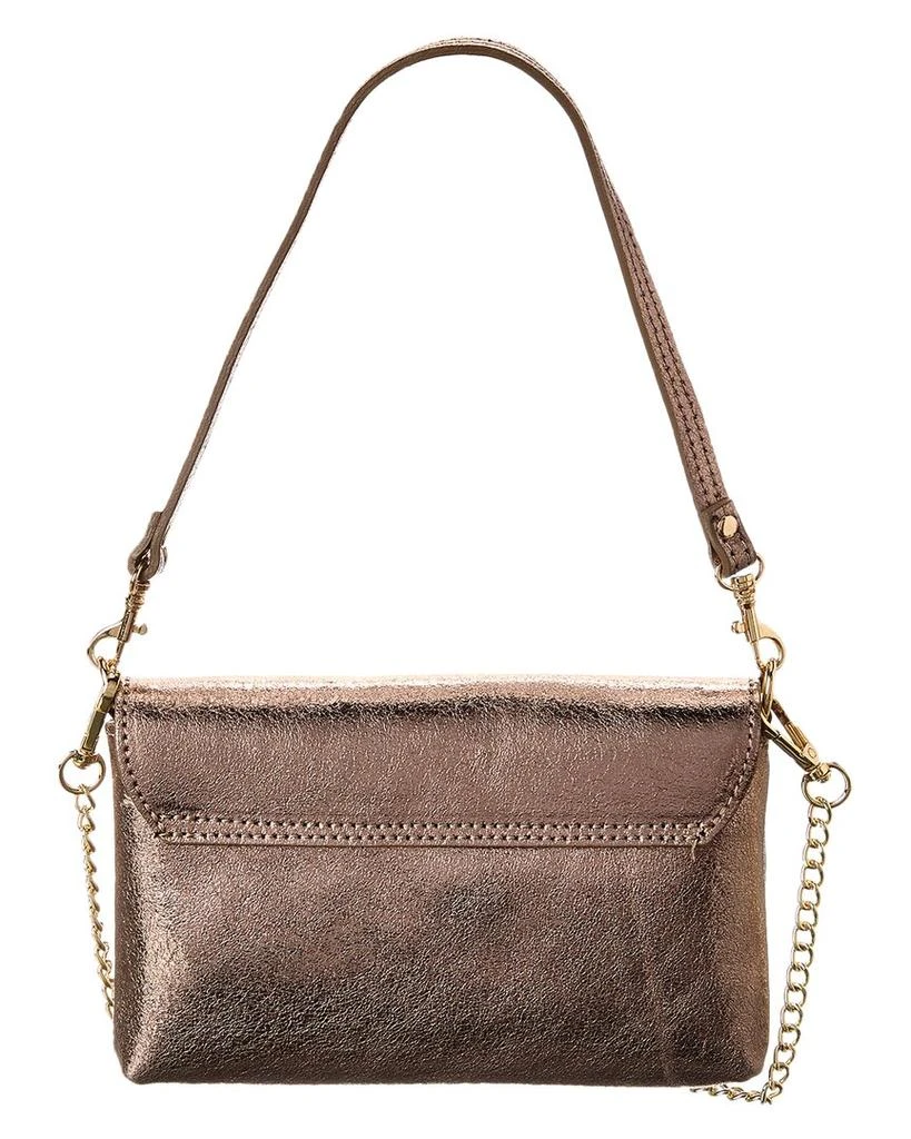 Persaman New York Rory Metallic Leather Clutch 2