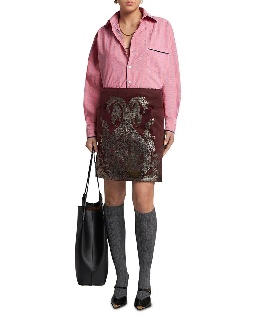 ETRO Metallic Print Mini Skirt 2