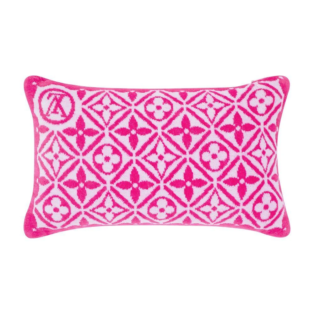 Louis Vuitton Monogram Flower Tile Small Beach Pillow 4