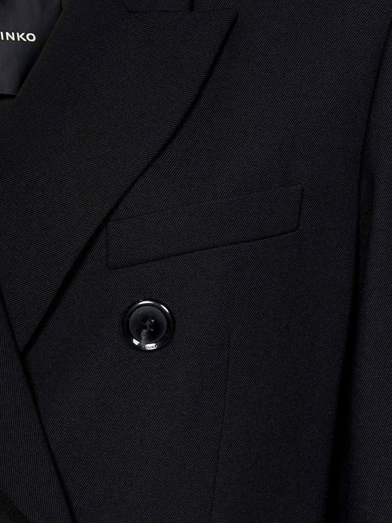 PINKO Pinko Double-Breasted Tailored Twill Blazer 4