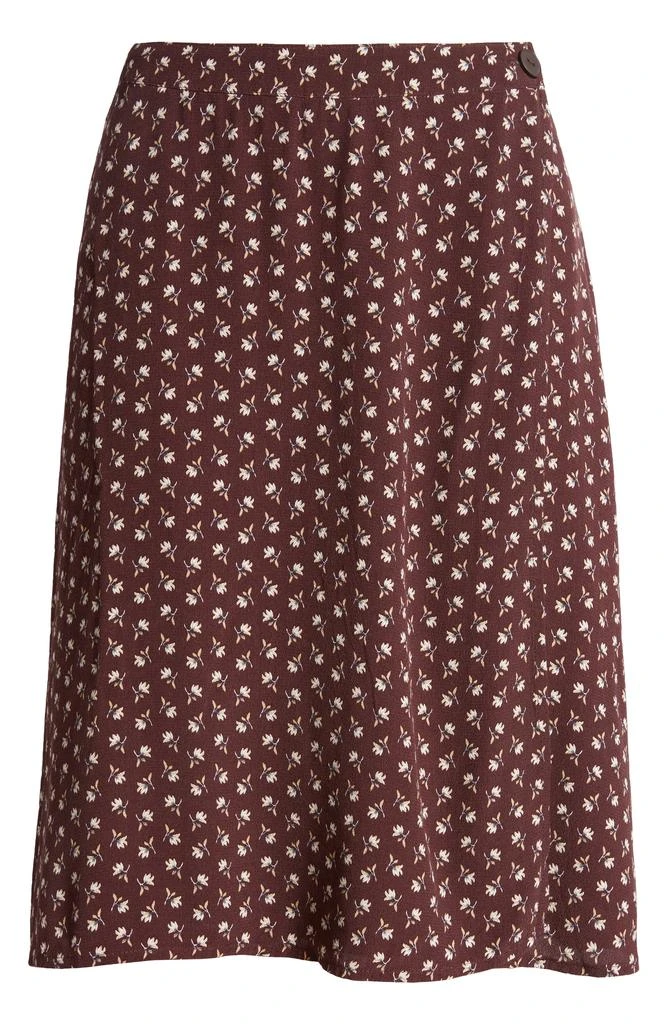Treasure & Bond Floral Button Wrap Skirt 5
