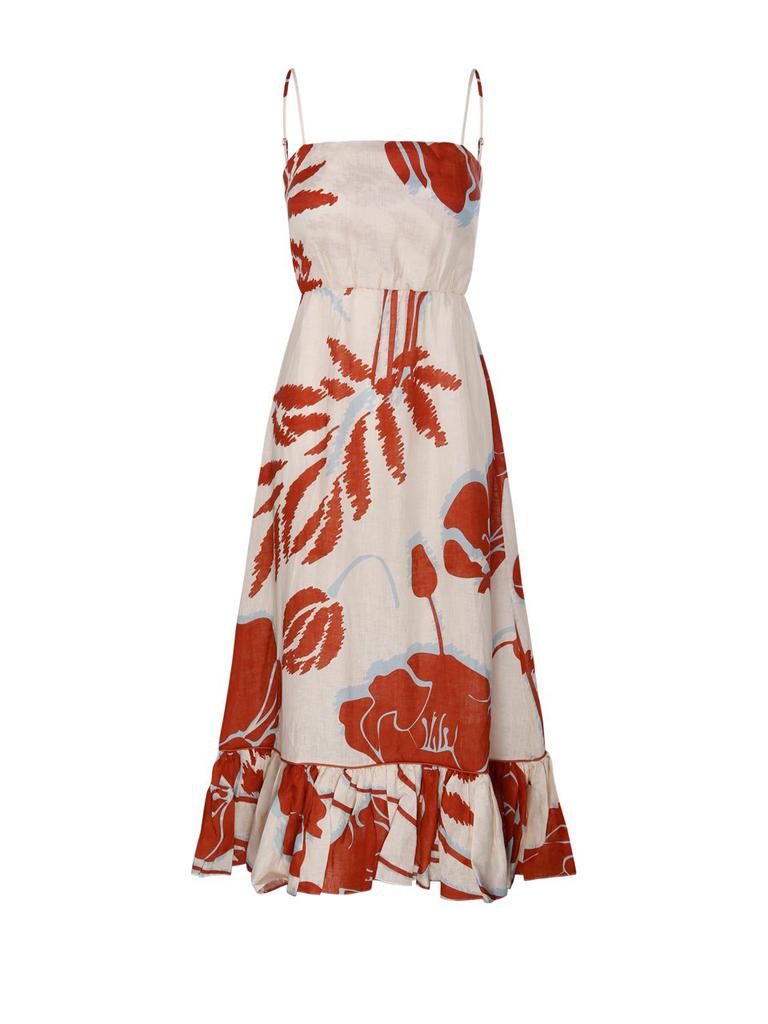 Juan de Dios Juan de Dios Floral Midi Dress