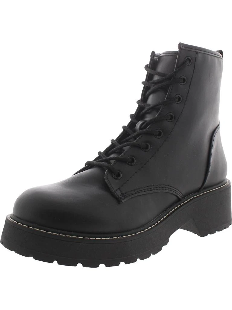 Madden Girl Carra Womens Rhinestone Lug Sole Ankle Boots 5