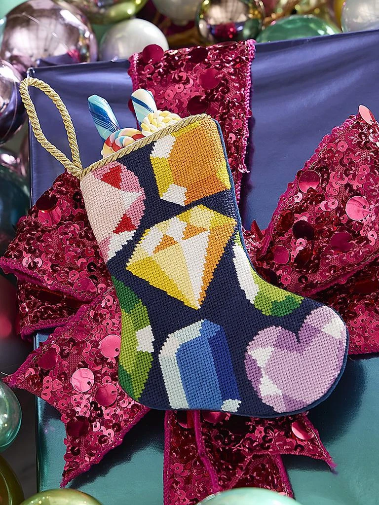 Bauble Stockings Cool Yule Jewel Needlepoint Mini Stocking Ornament