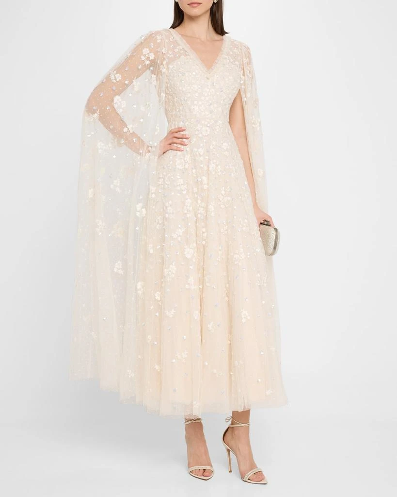 Needle & Thread Dahlia Ditsy Sequin Embroidered Ankle Gown 4