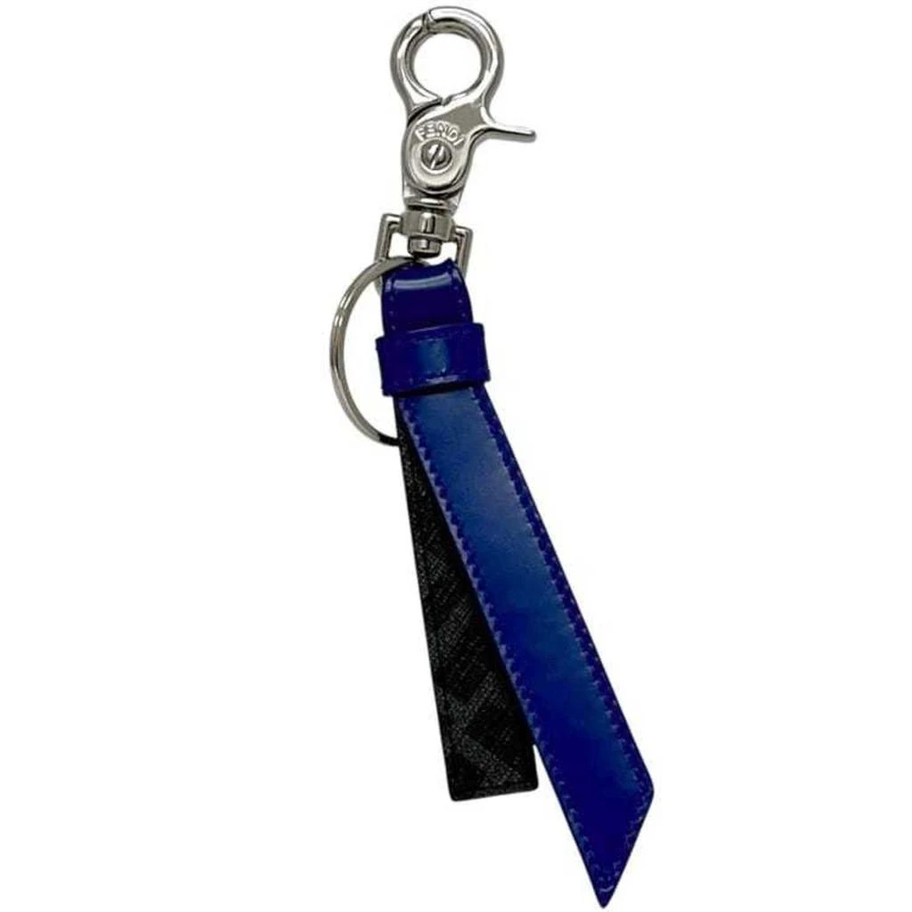 Fendi blue Leather Metal Keyring (Pre-Owned)