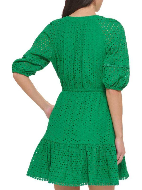 Vince Camuto Fit & Flare Eyelet Mini Dress 2