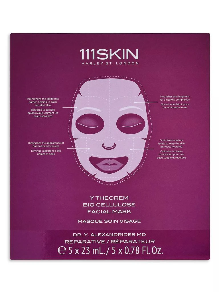 111skin Y Theorem Bio Cellulose 5-Piece Facial Mask Set 1