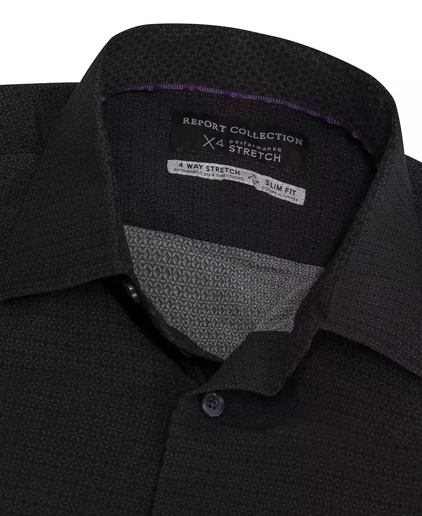 Report Men's Slim-Fit Tonal-Print Shirt 4