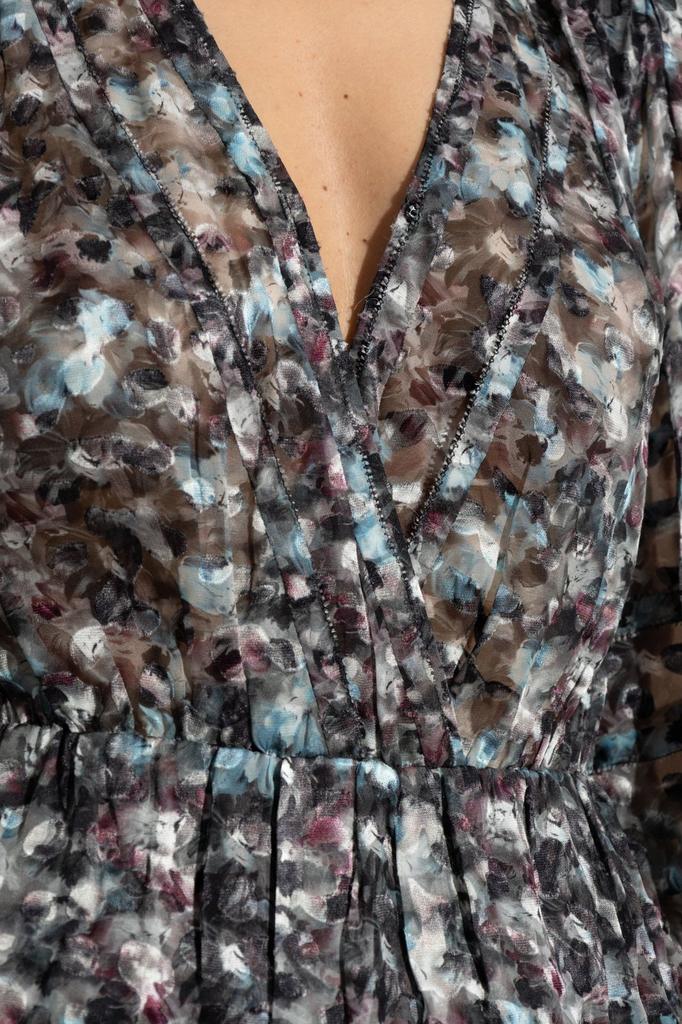 IRO Iro Long Sleeve Floral Motif Dress