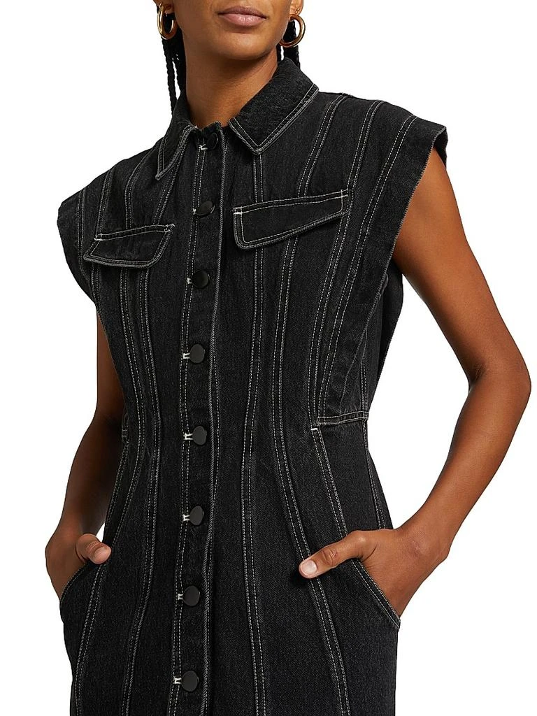 Acler Eagleton Denim Sleeveless Minidress 6