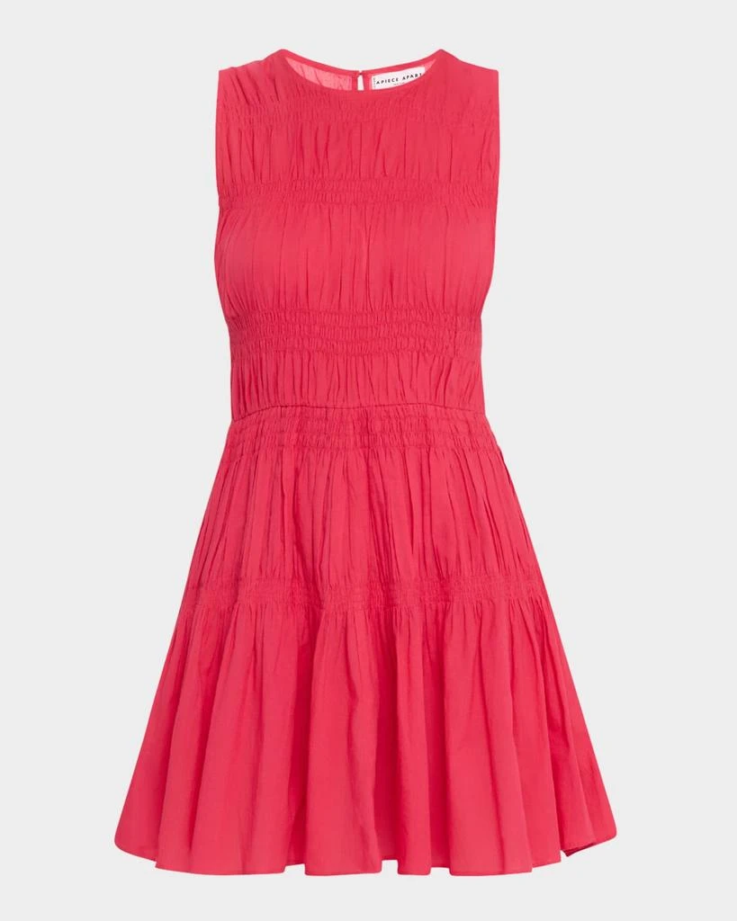 Apiece Apart Fabiana Sleeveless Shirred Mini Dress 1