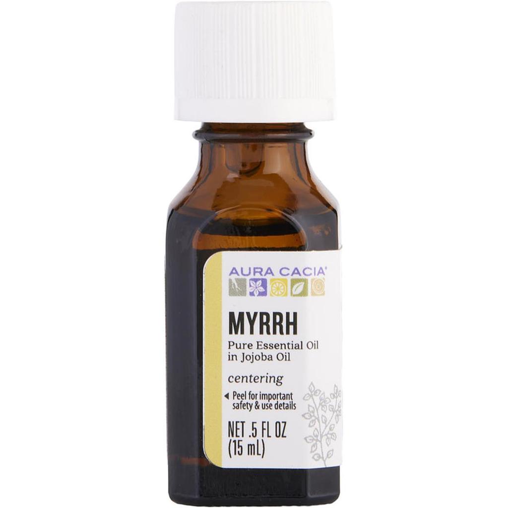 Aura Cacia 0.5 oz Essential Myrrh in Jojoba Oil for Unisex