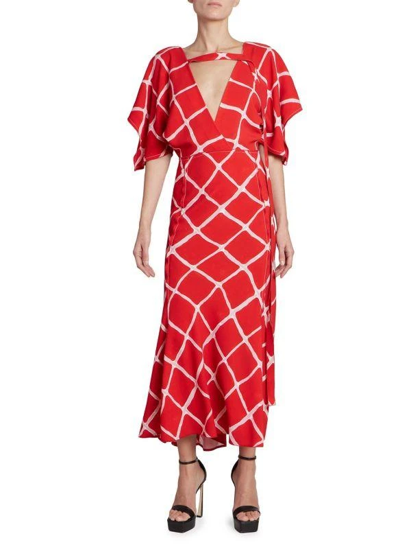 v neck bias cut dress pattern DIY BIAS CUT SILK DRESS