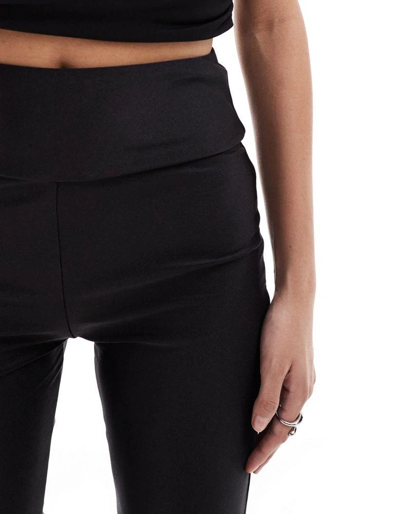 ASOS ASOS DESIGN disco capri legging in black 5