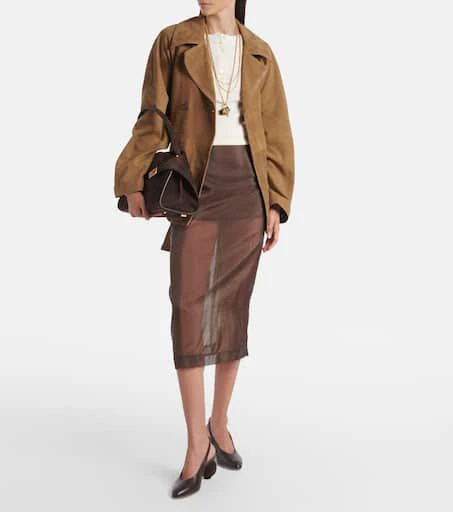 Salvatore Ferragamo Tessie 70 leather slingback pumps 3