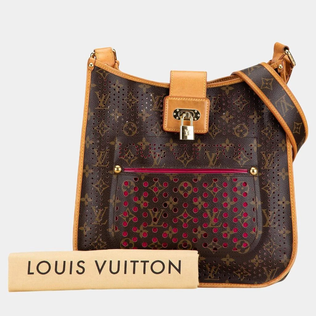 Louis Vuitton Louis Vuitton Brown Monogram Canvas Perforated Musette Crossbody Bag 7