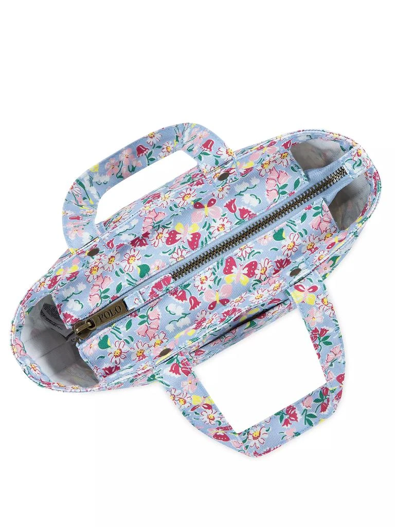 Ralph Lauren Girl's Floral Canvas Mini Tote Bag 2
