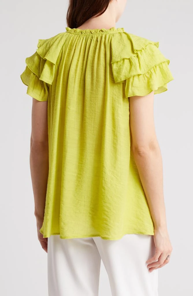 Nanette Lepore Triple Flutter Sleeve Top 2