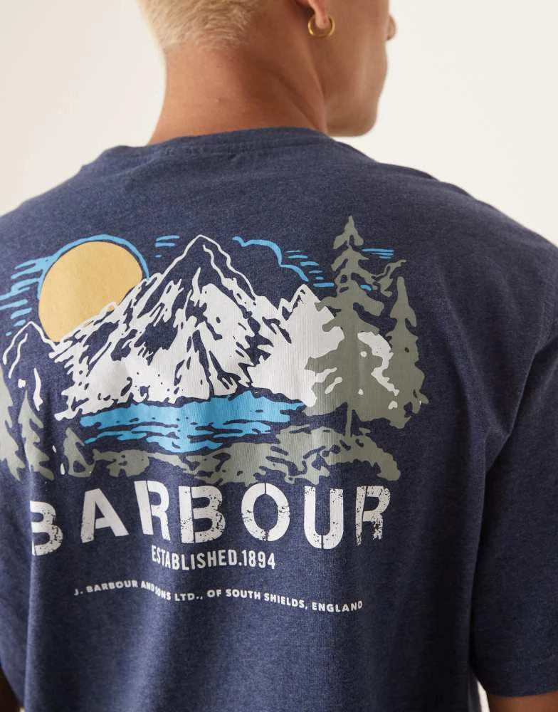 Barbour Barbour Perham relaxed fit t-shirt in indigo 3