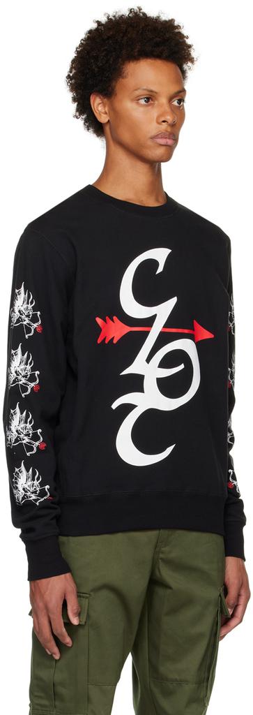 Clot Black Print Sweatshirt