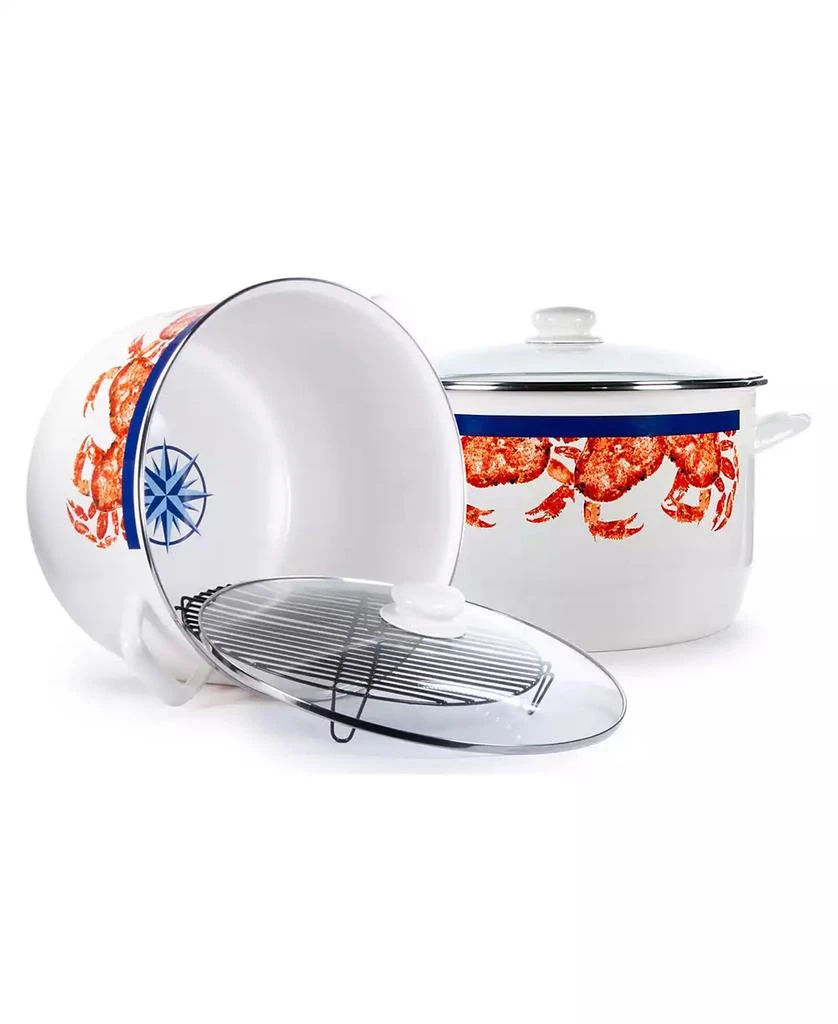 Golden Rabbit Crab House Enamelware Collection 18 Quart Stock Pot 1