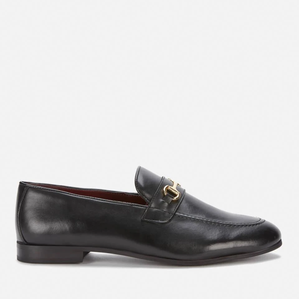 Walk London WALK LONDON MEN'S TERRY TRIM LEATHER LOAFERS - BLACK 1